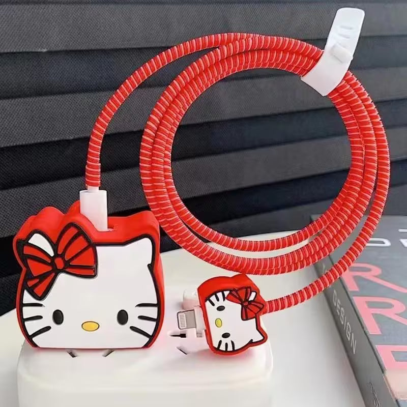 Other Cartoon Series Charger Cable Protectors, Compatible with iPhone 11 Pro Max, 12, 13, 14, 15, and 18W and 20W Models. These Durable Charger Cases Are Made of PVC Material and Make Excellent Party Gifts
